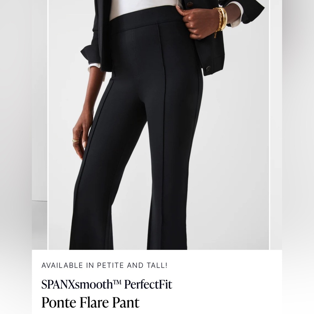 SPANX Black Ponte Flare Pant